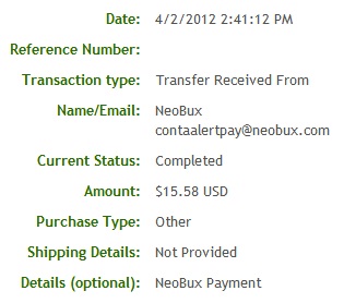доказательство выплат с NeoBux