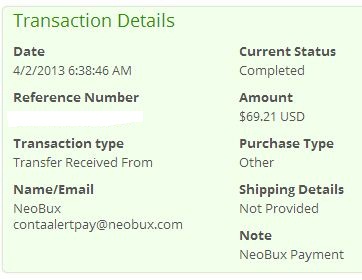 выплата с NeoBux